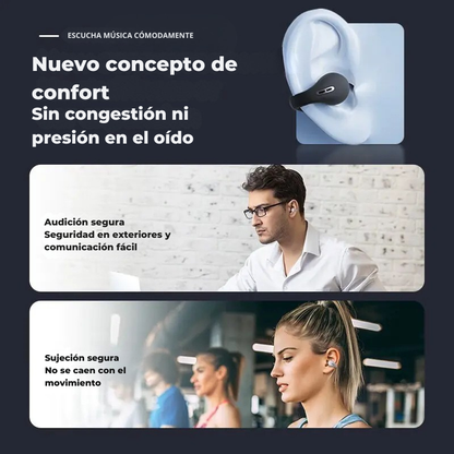 Auriculares Bluetooth de Diseño Abierto (Open-Ear)